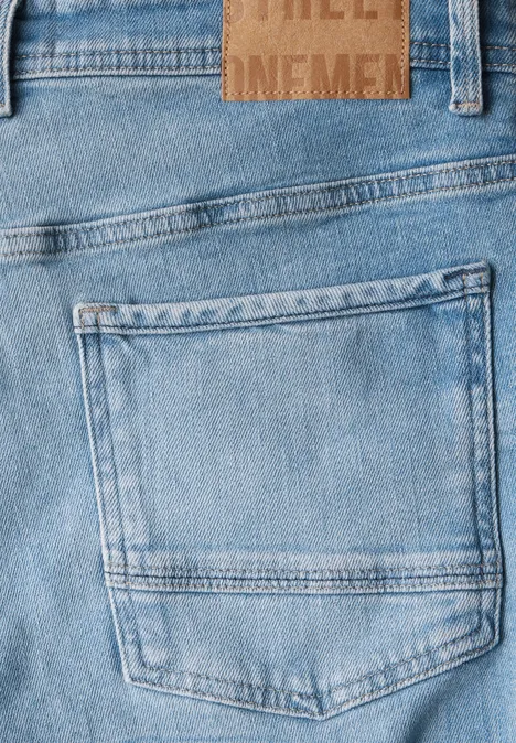 Jeansy o kroju Regular Fit light blue random wash