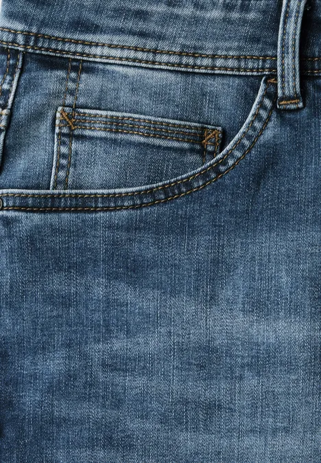 Stretch Jeansshorts indigo blue wash