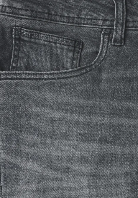 Stretch Jeansshorts mid grey wash