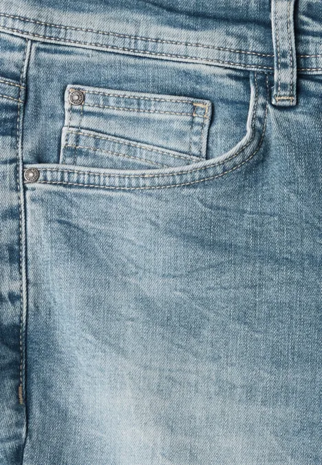 Slim Fit jeans soft greencast random wash