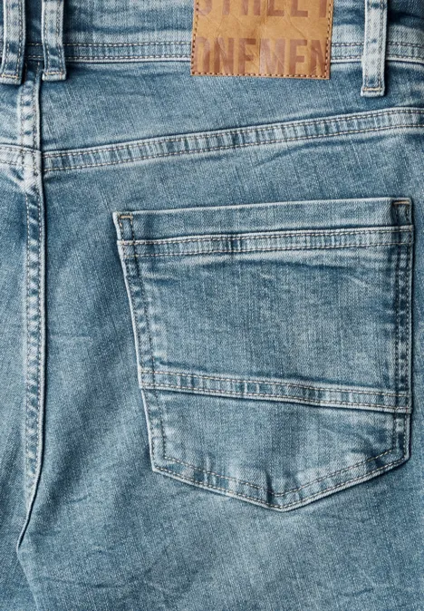 Slim Fit jeans soft greencast random wash