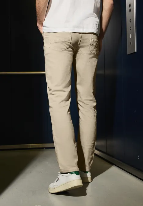 Kolorowe jeansy Straight Leg sandstone beige wash