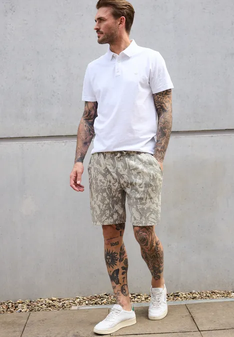 Jersey Waffel Piqué Shorts basic beige
