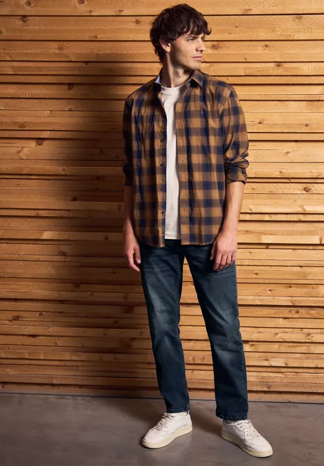 Regular Fit Jeans blue overdyed black wash