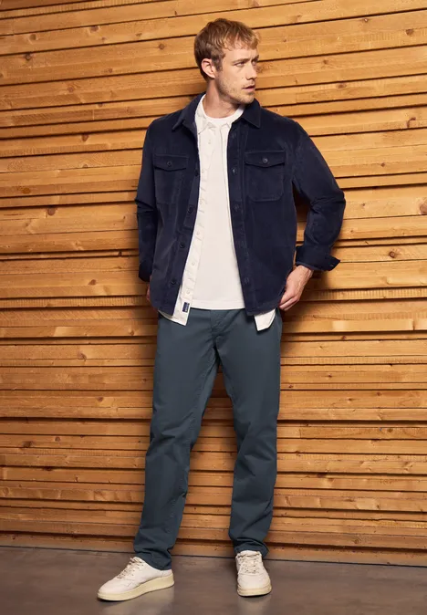 Klassische Chino grey blue