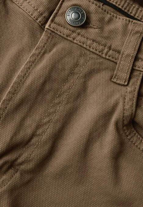 Slim Fit Hose sepia brown