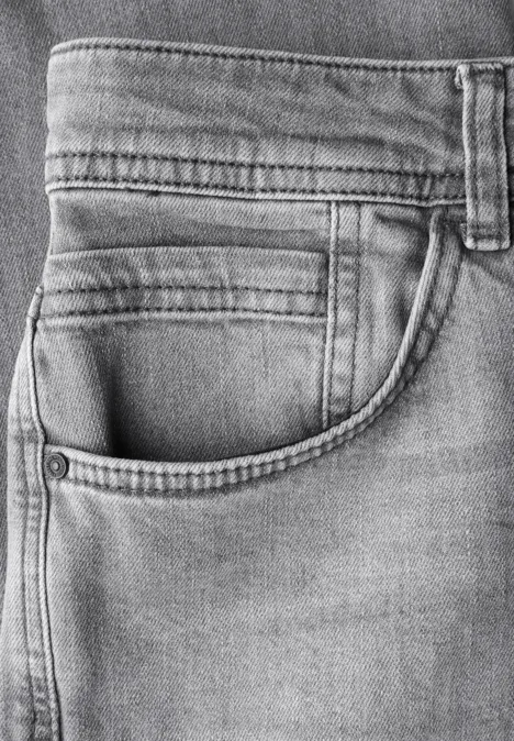 Straight Leg Jeans mid grey wash