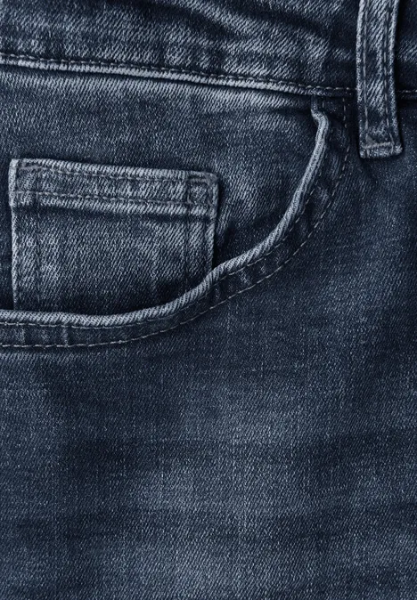 Jeansy z prostymi nogawkami indigo blue wash