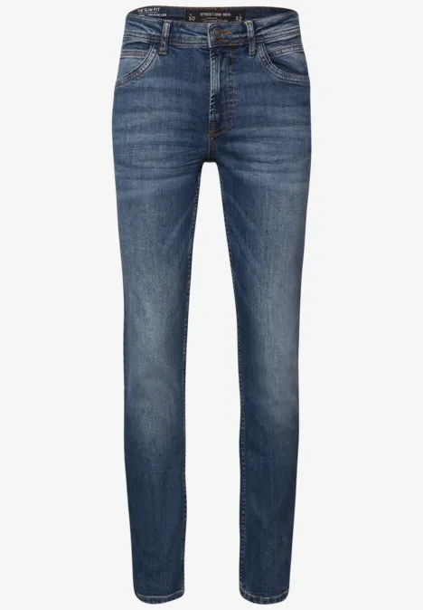 Slim Fit Jeans dark blue wash