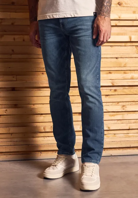 Regular Fit jeans dark blue wash