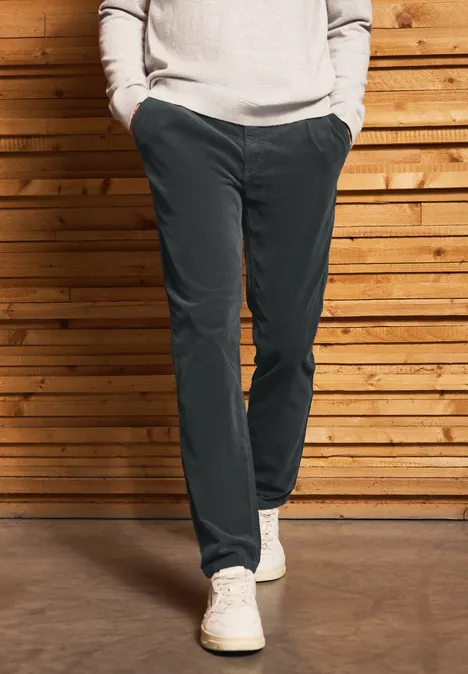 Cord Chino graphite grey