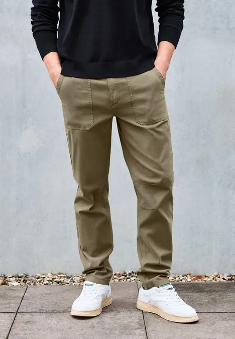 Chino mit Taschen mocha brown