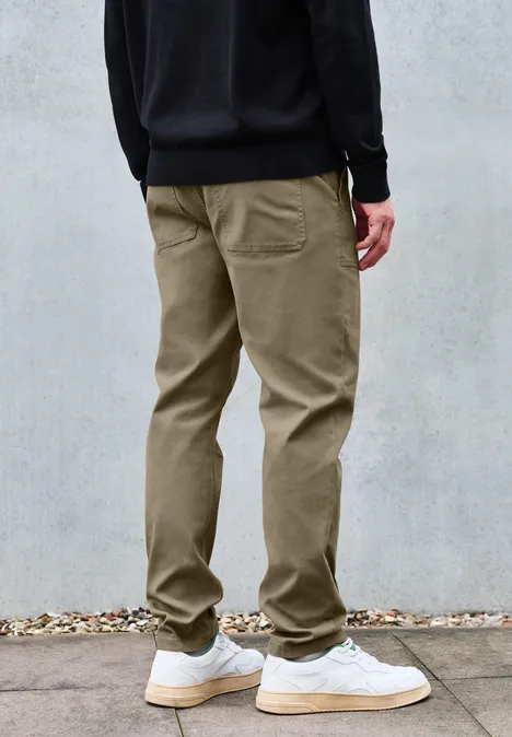 Chino mit Taschen mocha brown