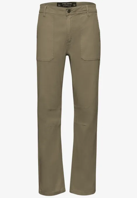 Chino mit Taschen mocha brown