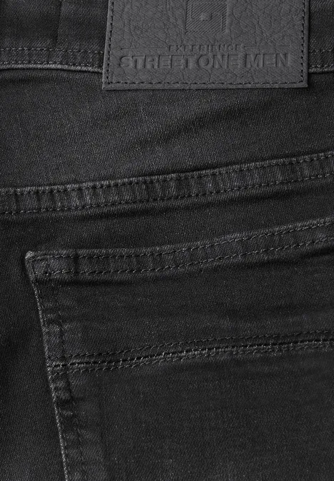 Slim Leg Jeans black random wash