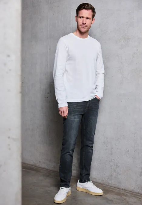 Regular Fit jeans dark blue coated