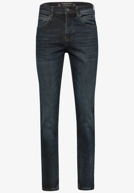 Regular Fit jeans dark blue coated