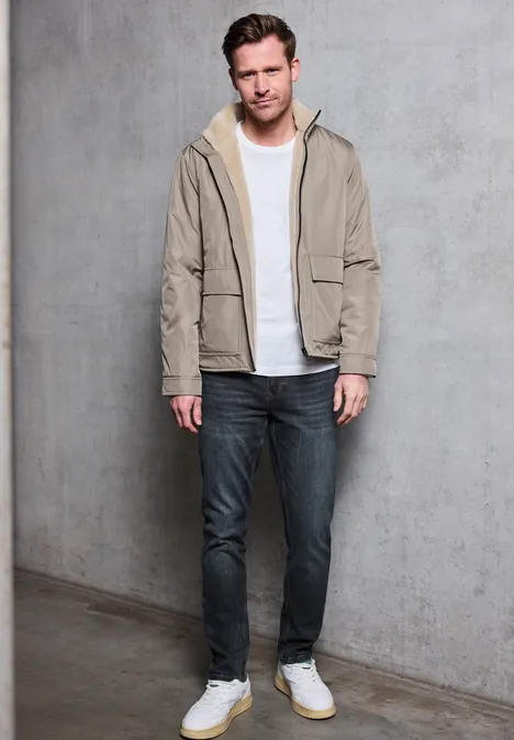 Regular Fit jeans dark blue coated