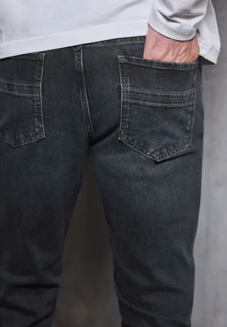 Regular Fit jeans dark blue coated