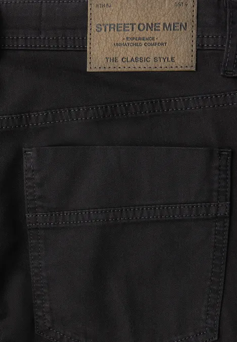 Broek met visgraatmotief Black