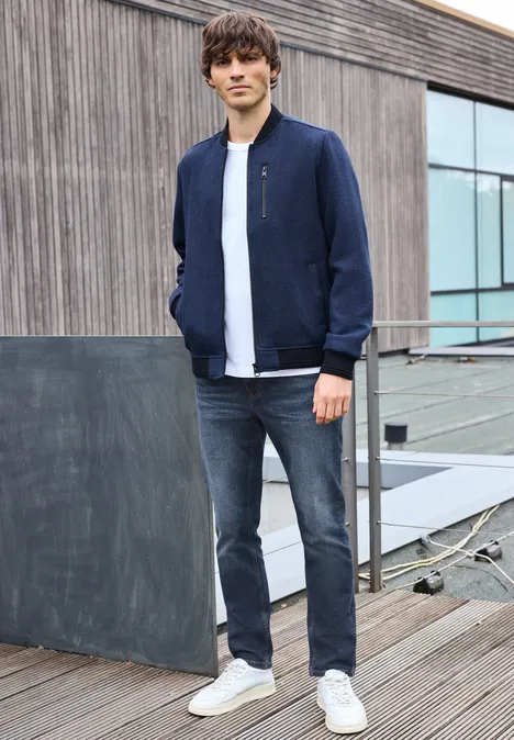 Regular Fit Jeans deep indigo blue wash