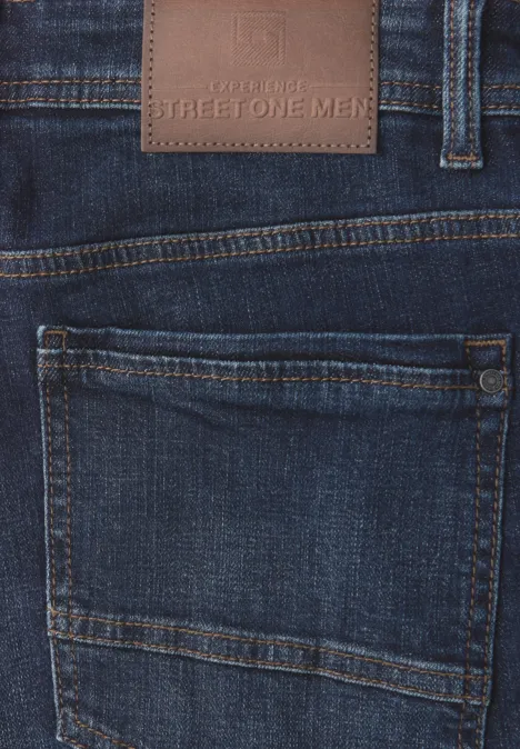 Regular Fit Jeans deep indigo blue wash