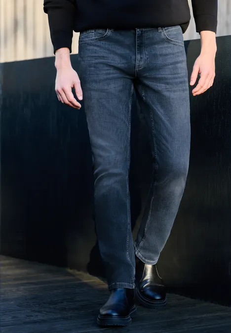 Jeans Regular Fit soft greencast random wash