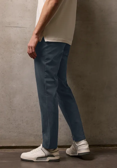 Jersey chino dark ink blue