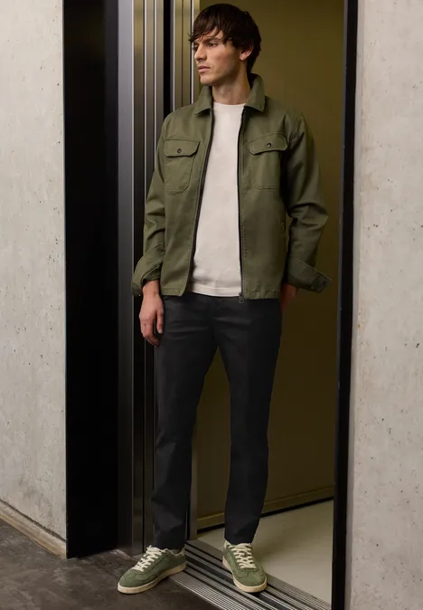 Chino mit Stretchbund Black