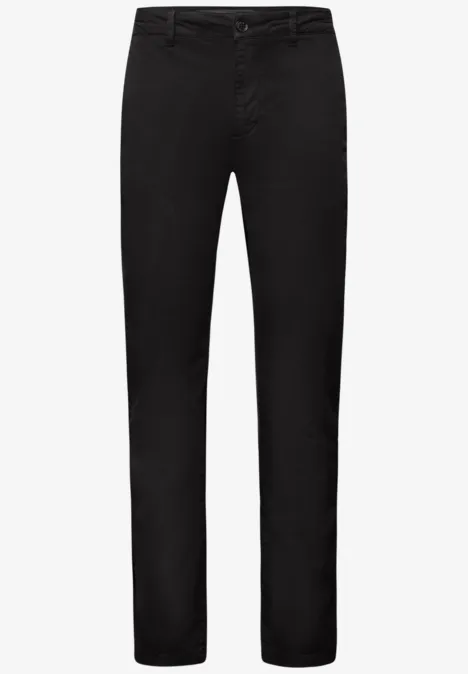 Chino mit Stretchbund Black