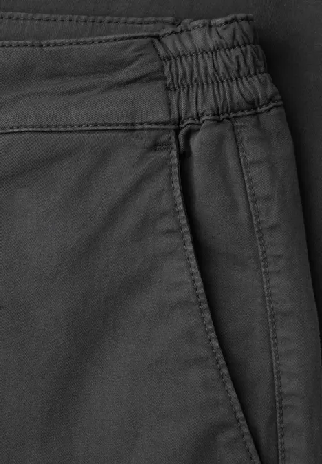 Chino mit Stretchbund industrial grey