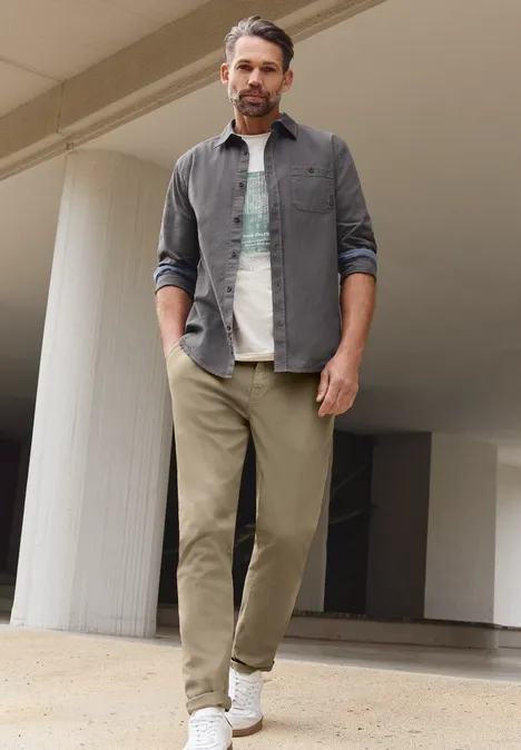 Chino ze strukturą warm sand