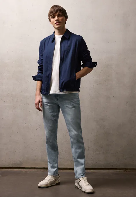 Jeansy Slim Leg light grey random wash