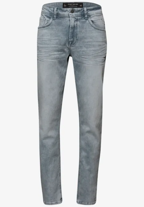Slim Leg Jeans light grey random wash
