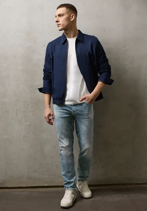 Slim Leg Jeans soft greencast random wash