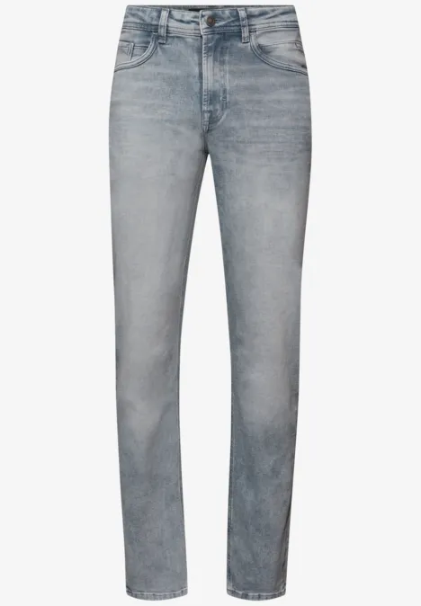 Jeans Straight Legs light grey random wash
