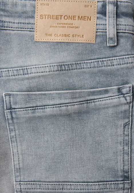 Jeans Straight Legs light grey random wash