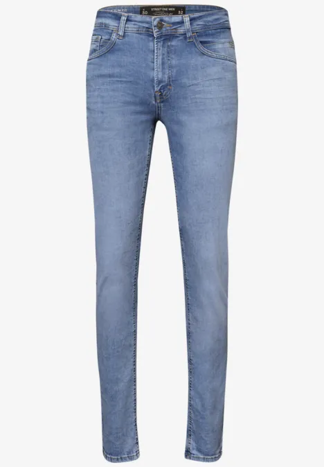Slim Leg Jeans light blue wash