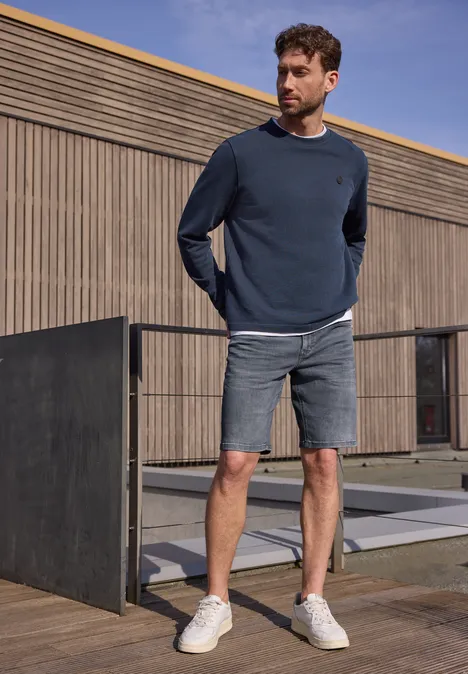 Dżinsowe szorty o regularnym kroju ice grey wash