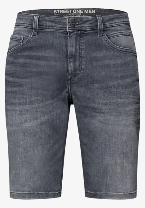 Dżinsowe szorty o regularnym kroju ice grey wash