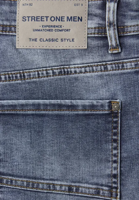 Dżinsowe szorty o regularnym kroju indigo blue wash