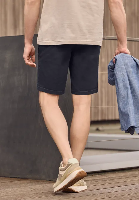 Chino Shorts im Regular Fit mit Taschen dark ink blue