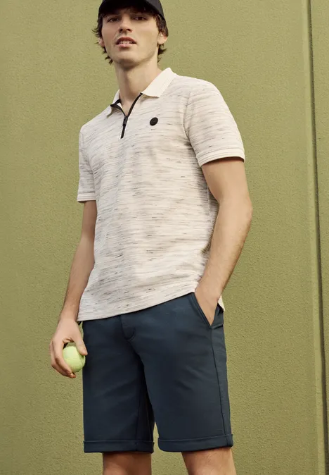 Spodenki chino z dżerseju o kroju Regular Fit dark ink blue