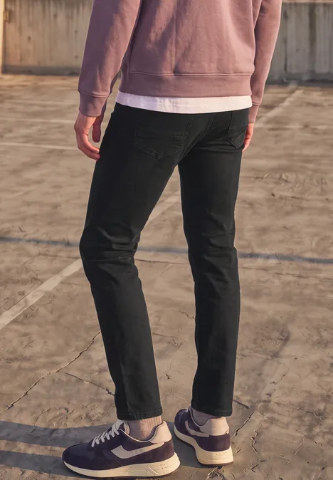 Slim Leg Jeans im Slim Fit dark grey overdye black