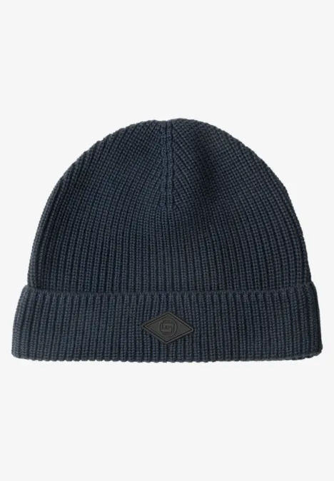 Bonnet à côtes dark basic blue