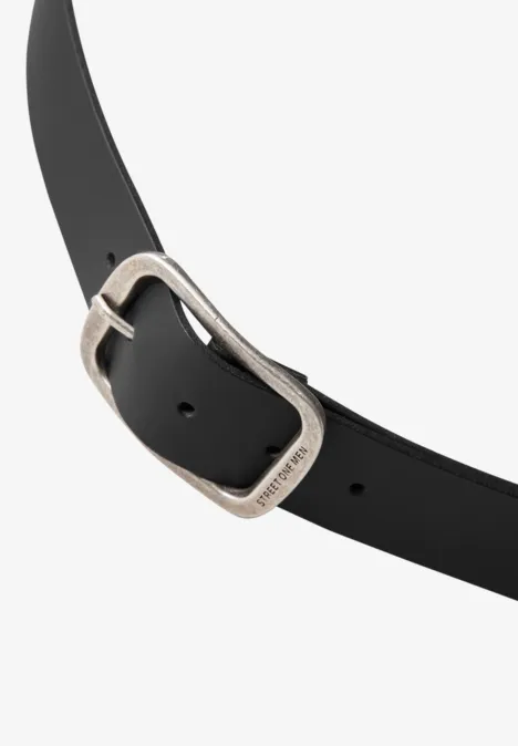 Leren riem Black