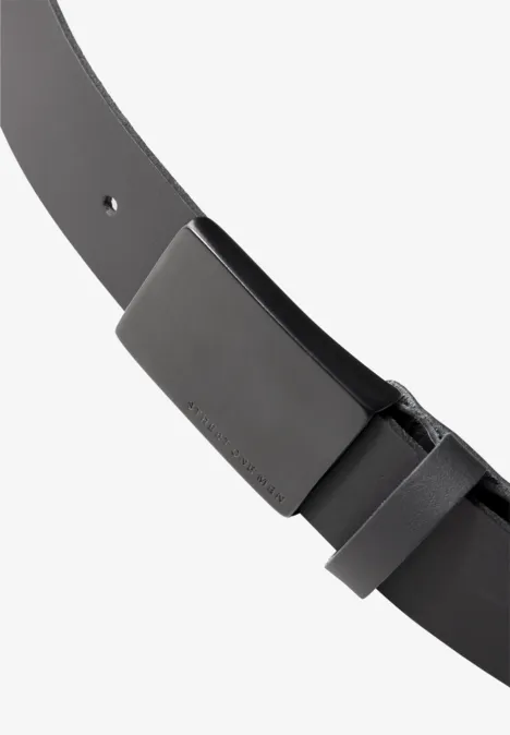 Leren riem Black