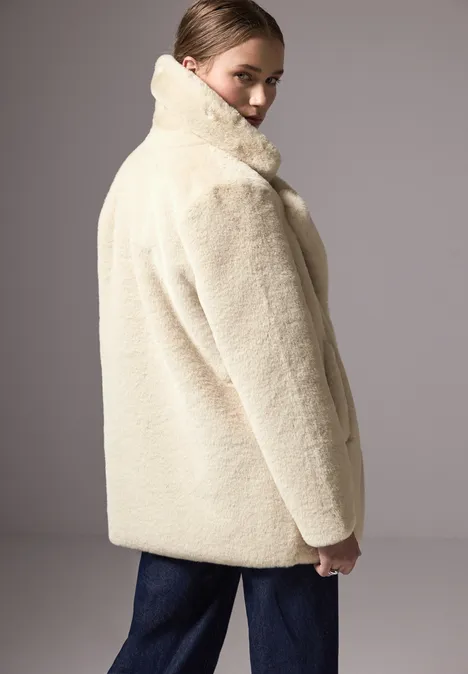 Kuschelige Jacke lucid white