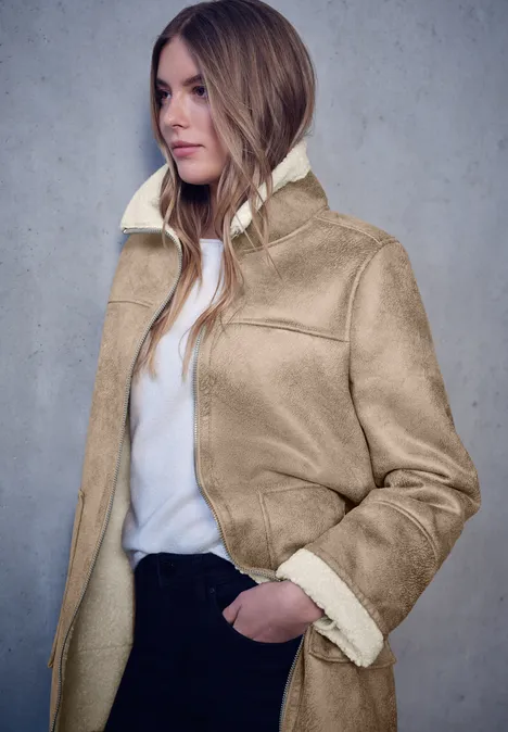 Jas met teddy details reef sand