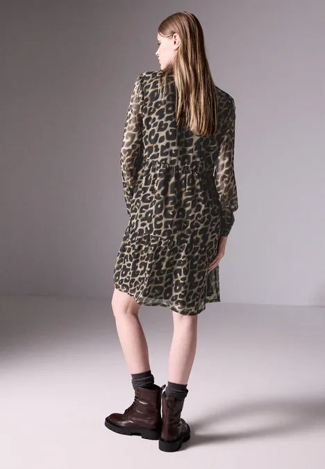 Chiffon-Kleid mocha kiss